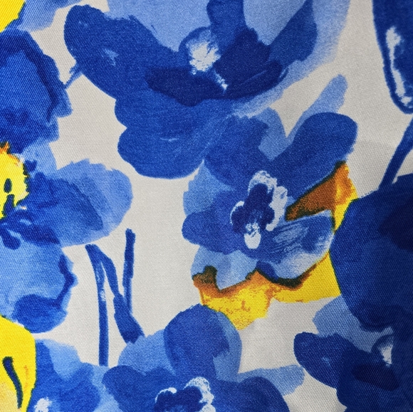 NWT Julia Jordan Floral Print Twill Ruffle Dress - Picture 4 of 10